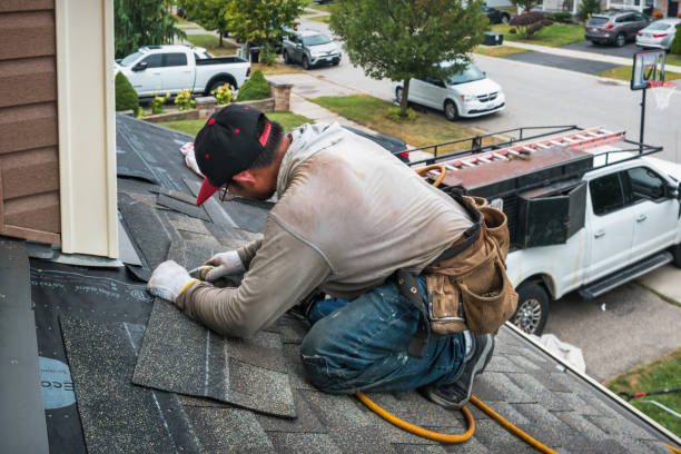 Professional Roofing technician working in Hebron, IN